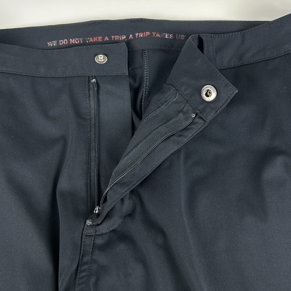 Rhone Commuter Pants Mens 33 (Actual 34x32) Black Stretch Chino Straight - Picture 7 of 15